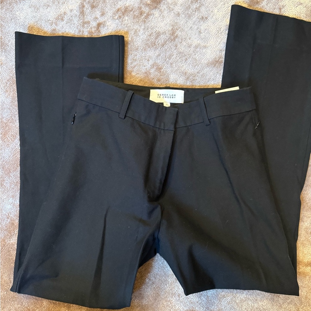 10 Crosby Derek Lam Black Tailored Trousers